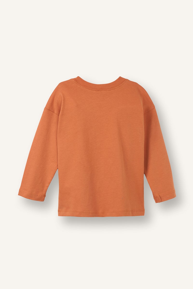 ديفاكتو تيشيرت بيبي اولادي كم طويل قصة عادية - قطعتين - Image 4